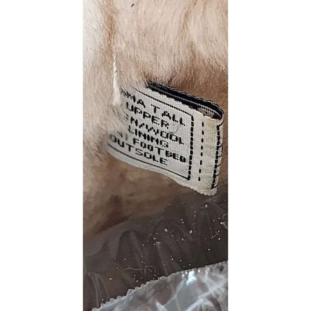 Bearpaw Women's Size 8 Tall Chestnut Shearling Boots